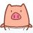 内裤猪QQ表情 绿色版
