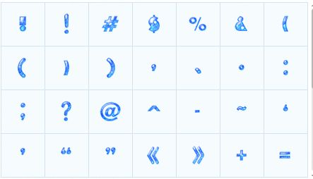 幻彩数字标点符号表情 绿色版 www.qinpinchang.com