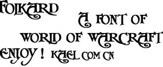魔兽世界英文字体 官方版 www.qinpinchang.com