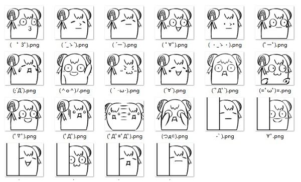 AC娘颜文字qq表情包 免费版 www.qinpinchang.com