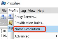Proxifier怎么设置域名解析? www.qinpinchang.com