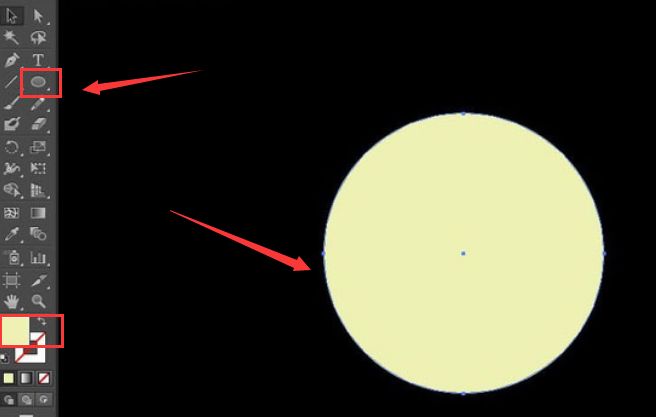 ai怎么绘制圆月矢量图-ai绘制圆月矢量图教程 www.qinpinchang.com