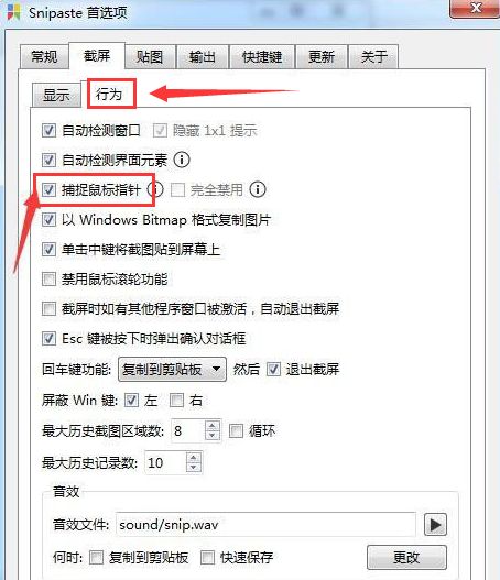 Snipaste截屏首选项怎么设置?Snipaste截屏页面显示鼠标方法介绍 www.qinpinchang.com