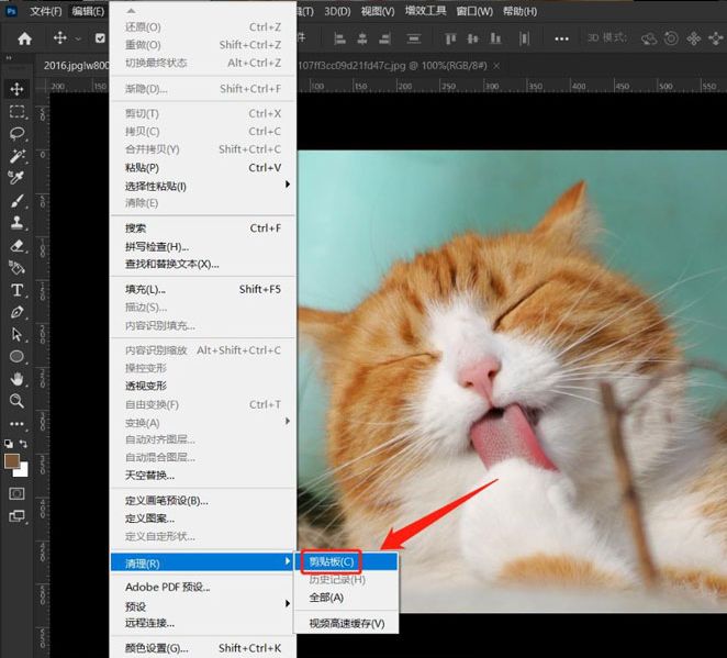 ps怎么清理剪贴板-ps清理剪贴板的方法介绍 www.qinpinchang.com