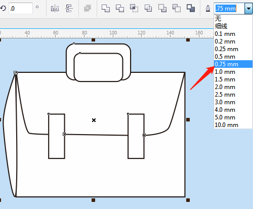 CorelDRAW怎么绘制公文包-CorelDRAW绘制公文包教程 www.qinpinchang.com