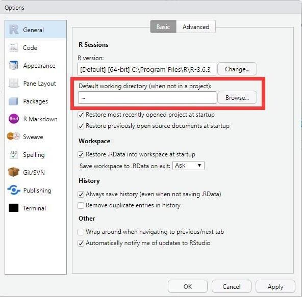 RStudio默认工作目录如何设置-RStudio设置默认工作目录方法 www.qinpinchang.com