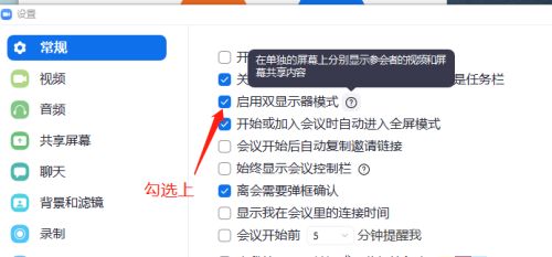 Zoom怎么启用双显示器模式-Zoom启用双显示器模式方法 www.qinpinchang.com