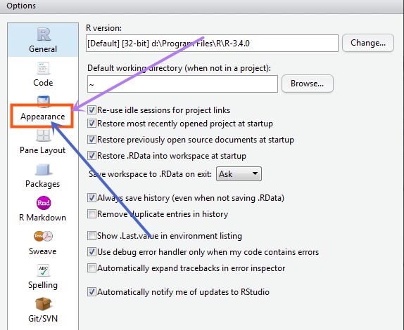RStudio如何设置字体和背景-RStudio设置字体和背景的方法 www.qinpinchang.com