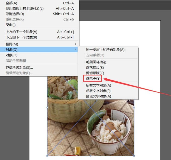 ai怎么根据游离点选择图片对象-ai根据游离点选择图片对象教程 www.qinpinchang.com
