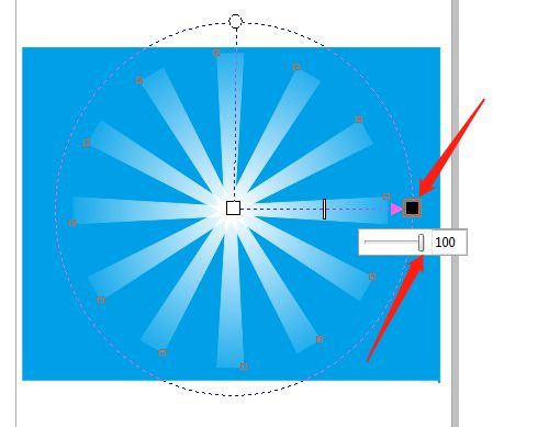 CorelDRAW怎么绘制放射性图形-绘制放射性图形教程 www.qinpinchang.com