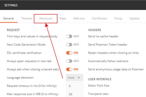 postman如何设置快捷键-postman设置快捷键的方法 www.qinpinchang.com
