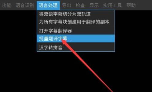 arctime如何批量翻译字幕-arctime批量翻译字幕的方法 www.qinpinchang.com