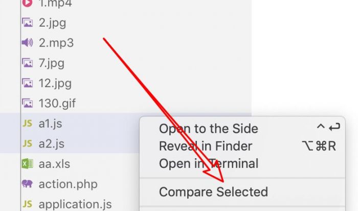 Vscode怎么进行文件对比-Vscode文件对比的方法介绍 www.qinpinchang.com
