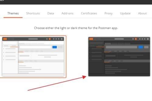 postman如何设置黑色背景-postman设置黑色背景的方法 www.qinpinchang.com