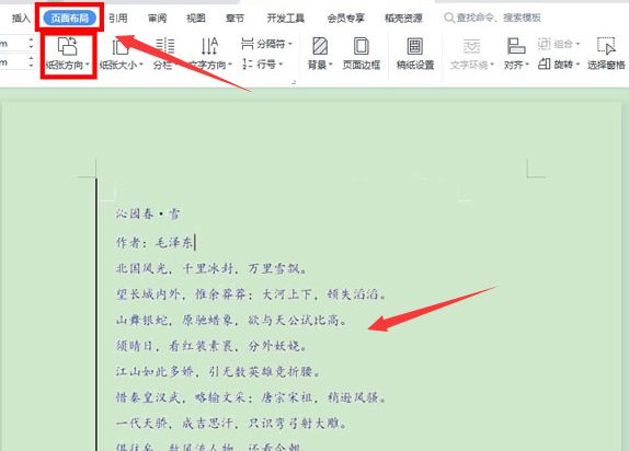 wps横向页面怎么设置-wps横向页面的设置方法 www.qinpinchang.com